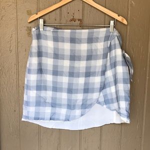 Beach Riot plaid skirt